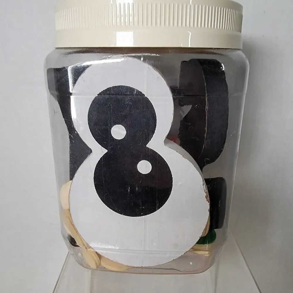 Mystery Container of Block Letters & Numbers (Sensory)